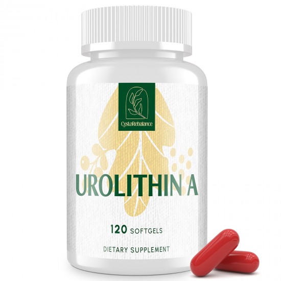 CystoRebalance Urolithin A Supplement 2000mg – High-Absorption Antioxidant for Healthy Aging & Mitochondrial Support – 120 Softgels