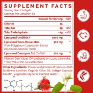Gesundgeist Liposomal Urolithin A Supplement with CoQ10 & Trans-Resveratrol, 1500mg 120 Softgels Gesundgeist Liposomal Urolithin A Supplement with CoQ10 & Trans-Resveratrol, 1500mg 120 Softgels