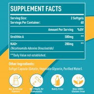 Vivacityx Urolithin A Supplement with NAD+, 700mg 120 Softgels Vivacityx Urolithin A Supplement with NAD+, 700mg 120 Softgels